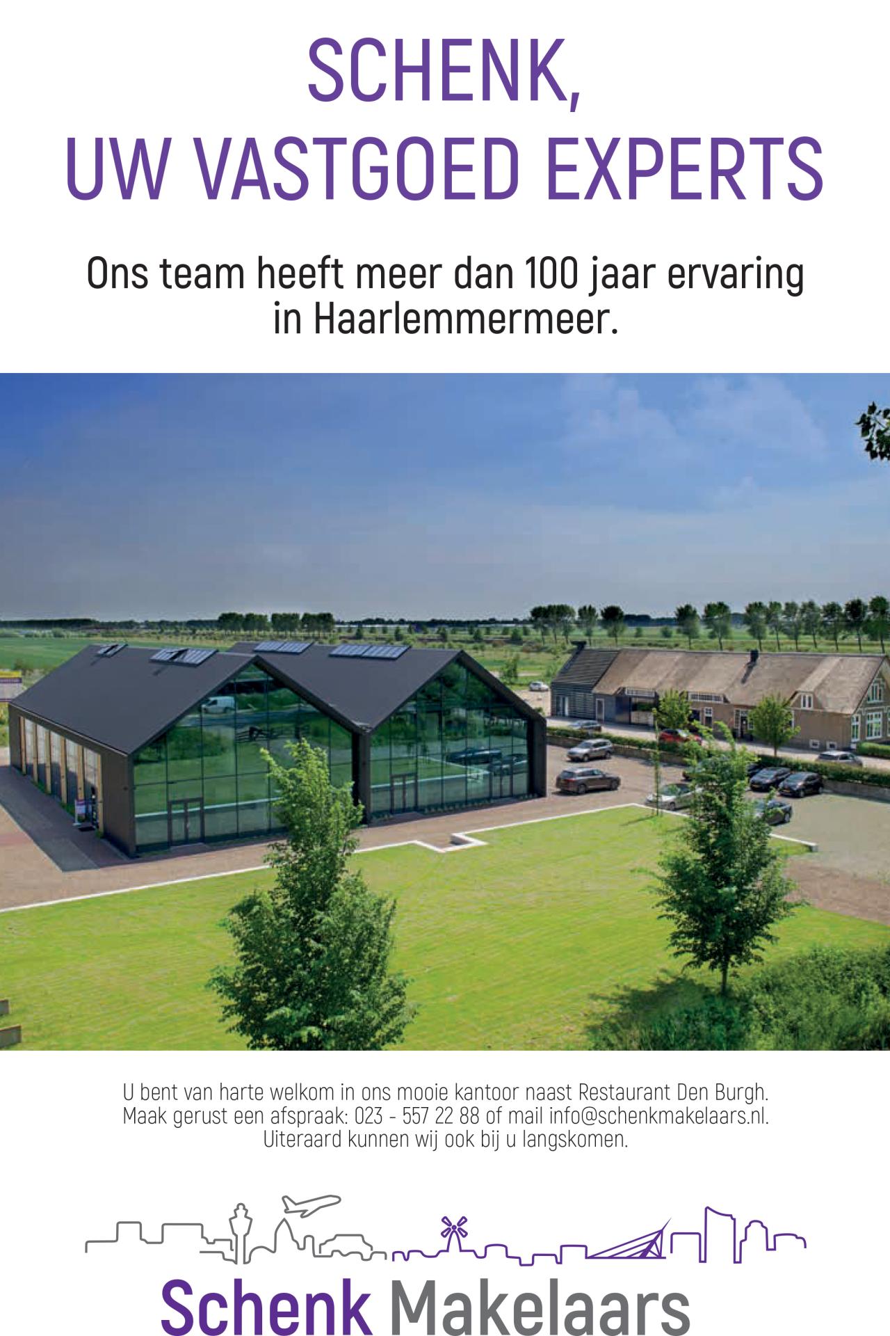 Advertentie Schenk Makelaars