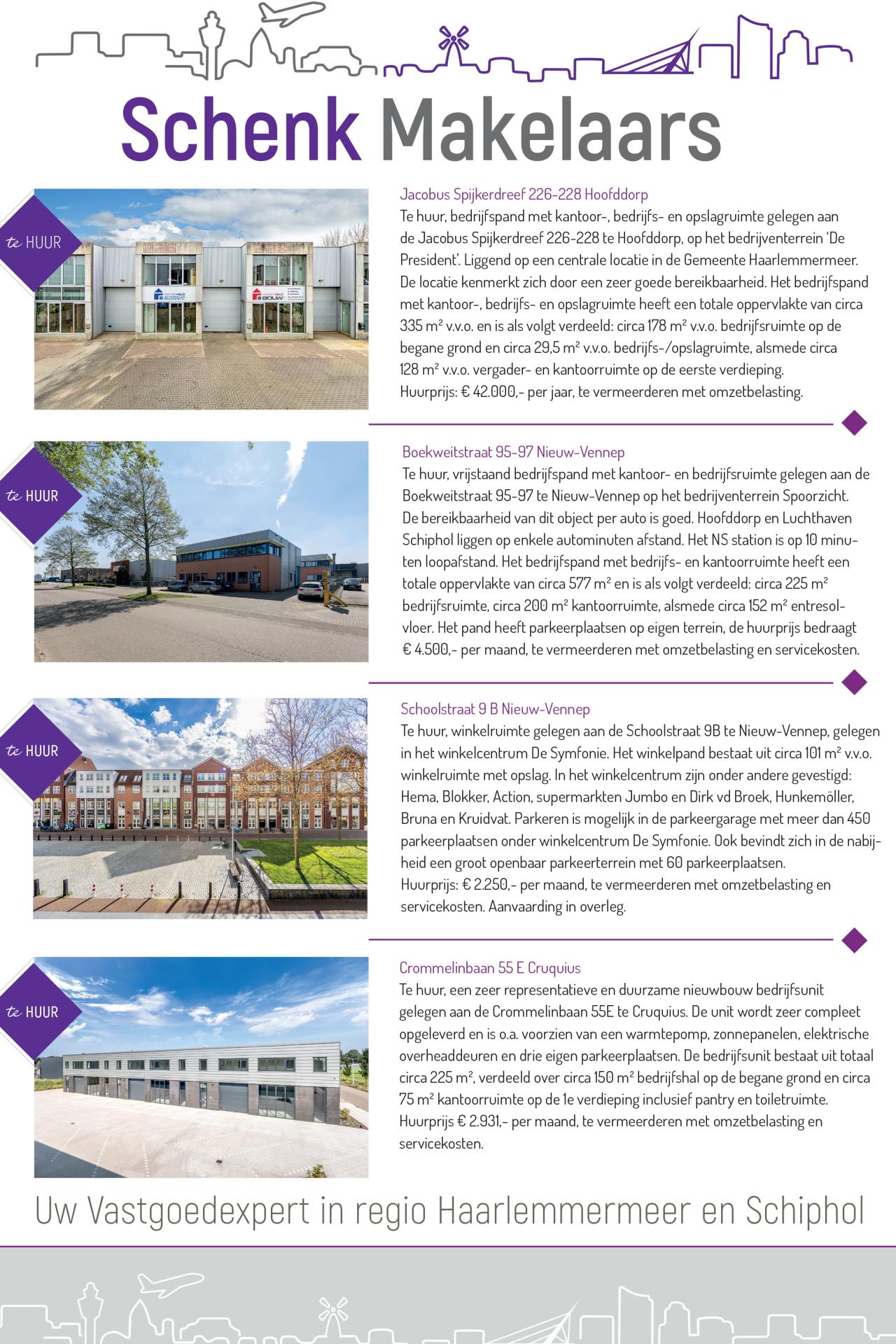 Advertentie Schenk Makelaars