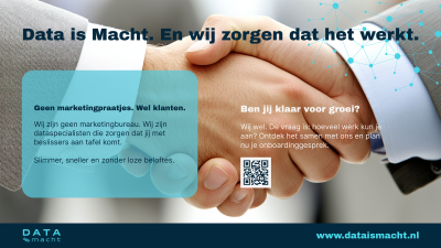 Advertentie Data is Macht