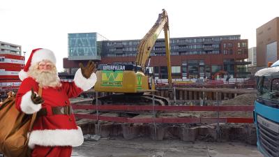 Kerstman in Hoofddorp-Centrum