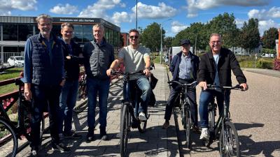 Sectie Graan voor Visch op de fiets
