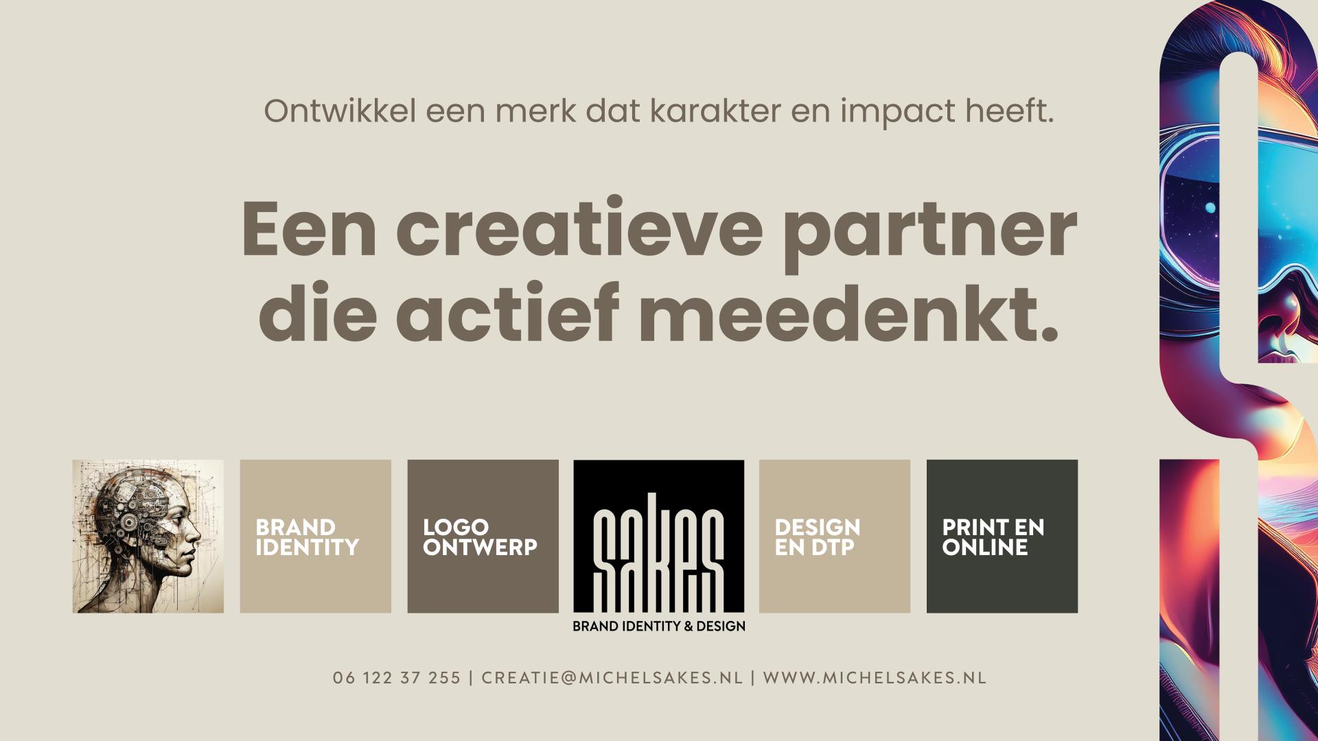 Advertentie Sakes Brand Identity en Design