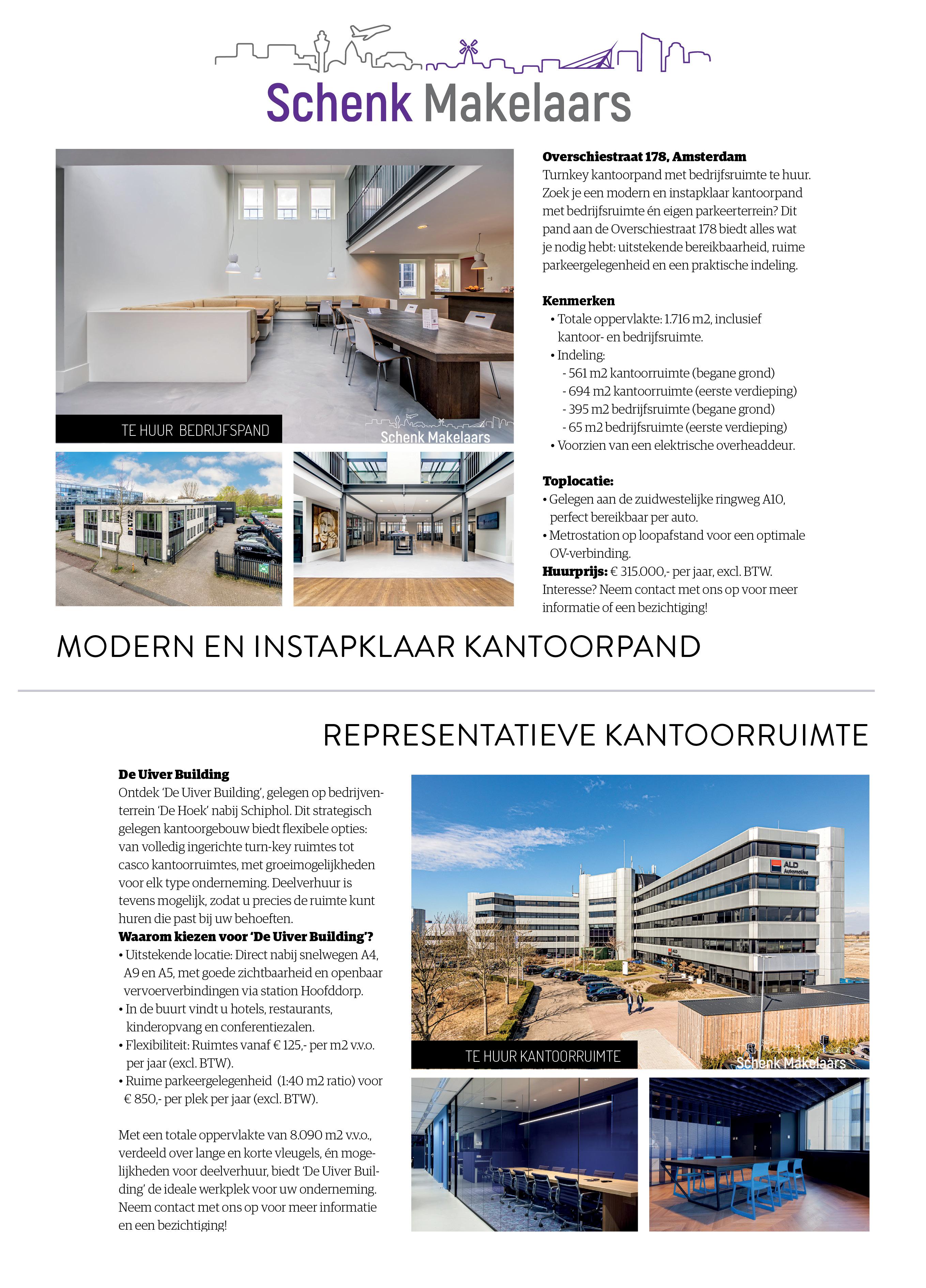 Advertentie Schenk Makelaars panden