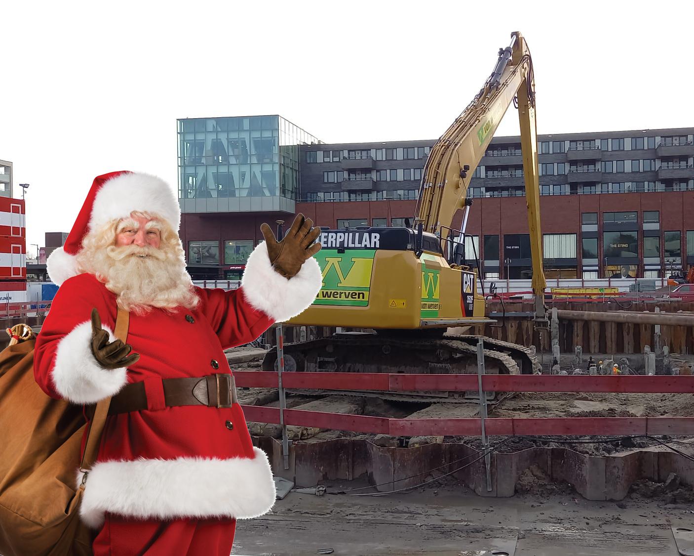 Kerstman in Hoofddorp-Centrum