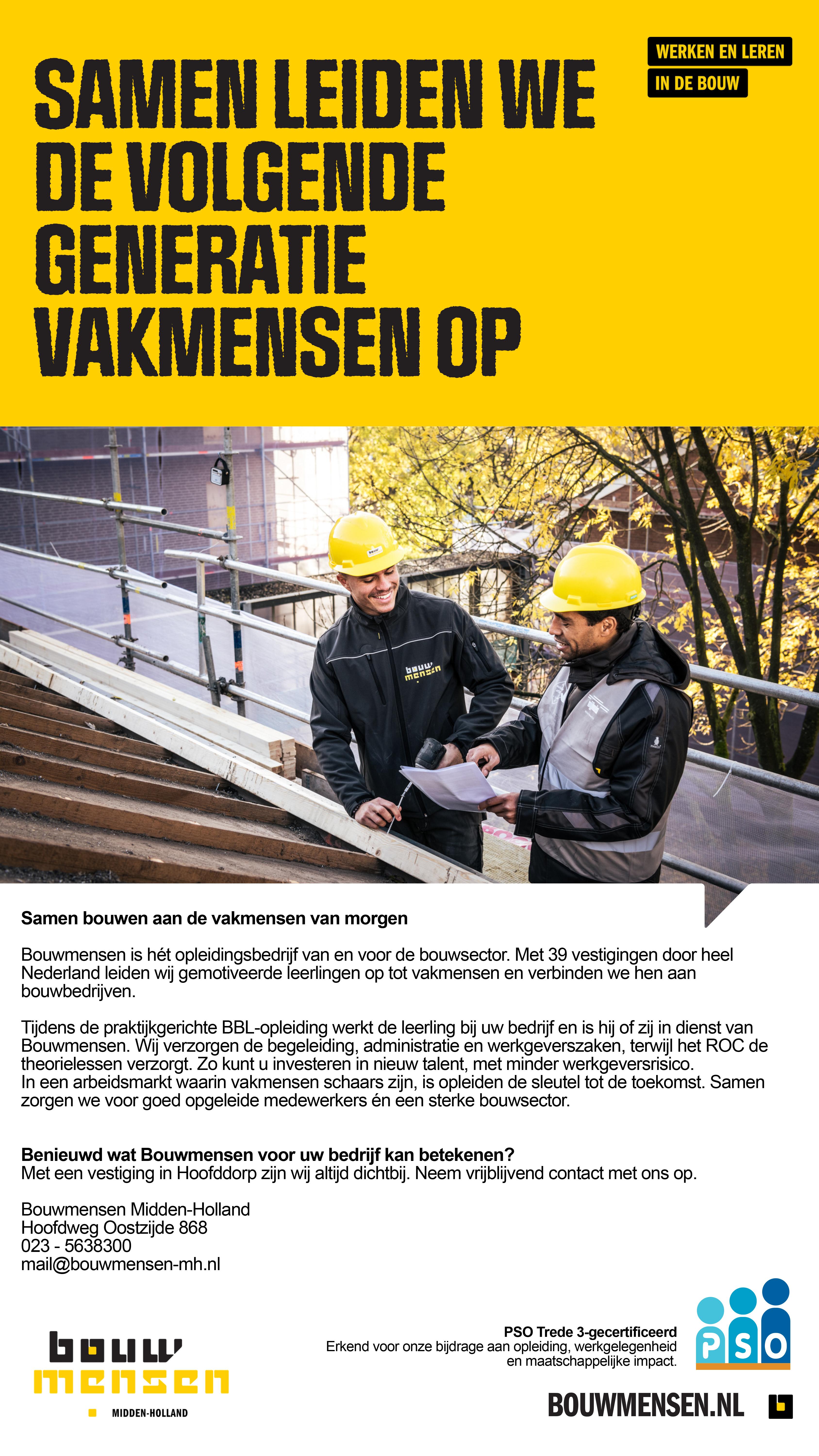 Advertentie Bouwmensen