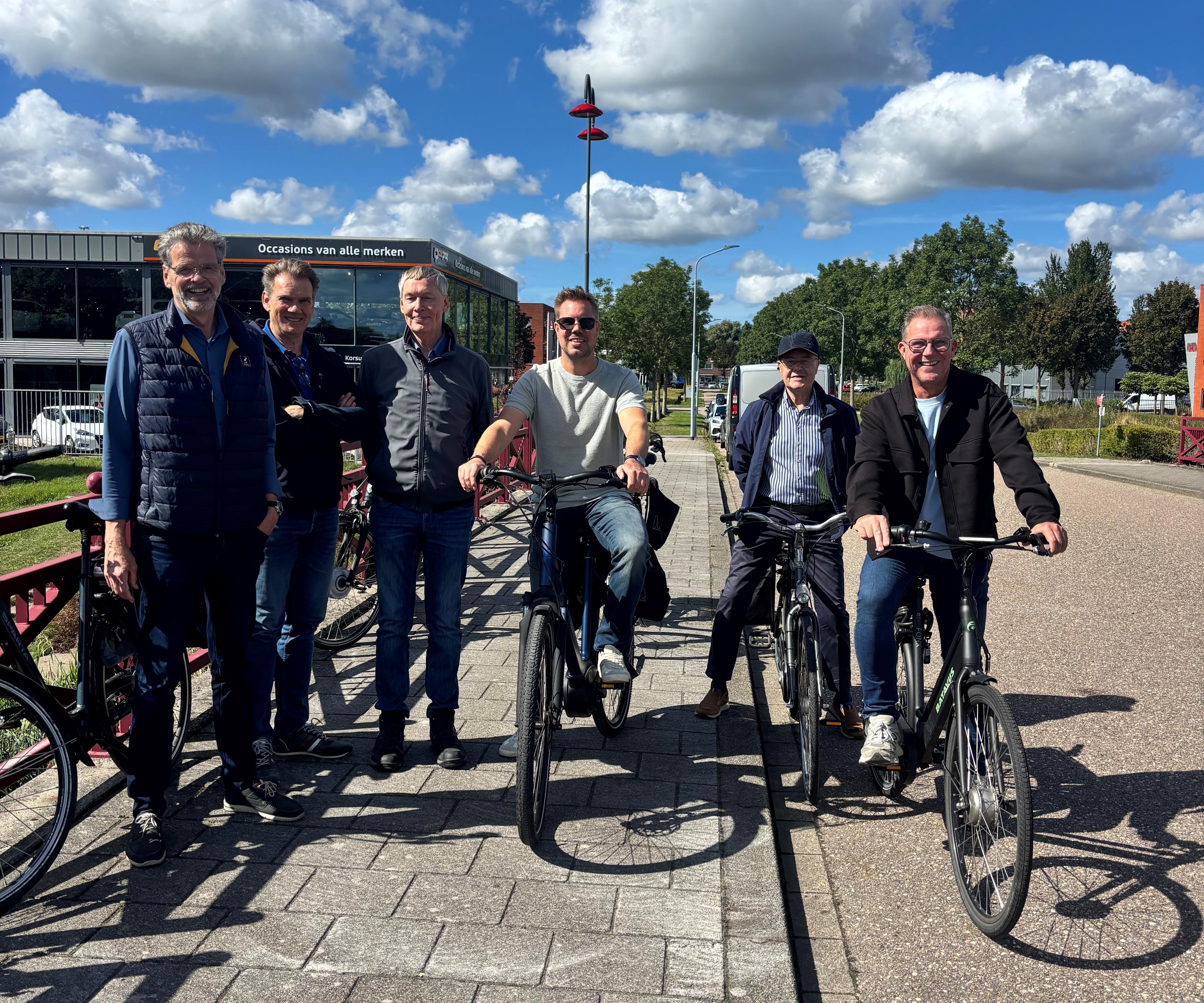 Sectie Graan voor Visch op de fiets