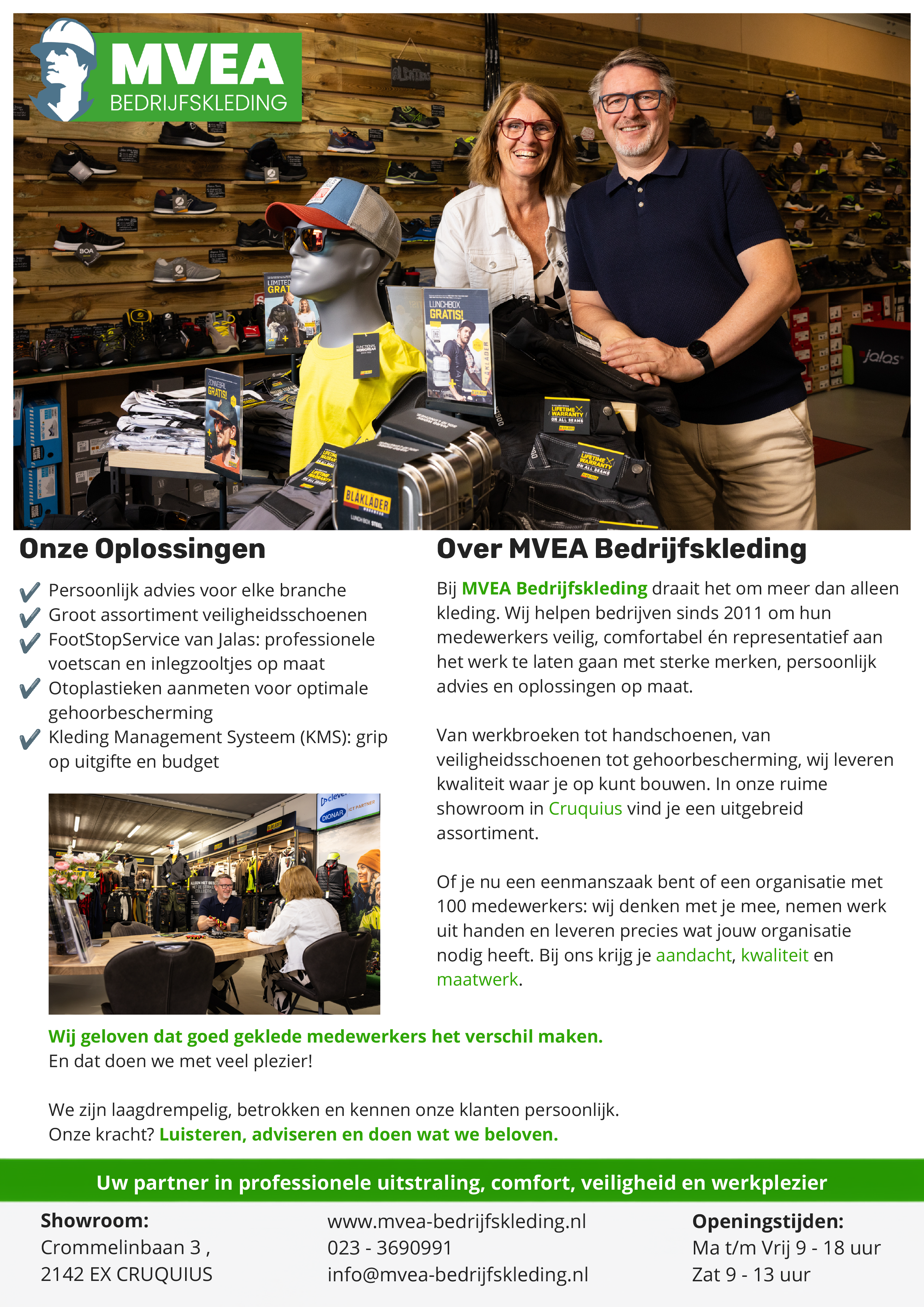 Advertentie MVEA bedrijfskleding